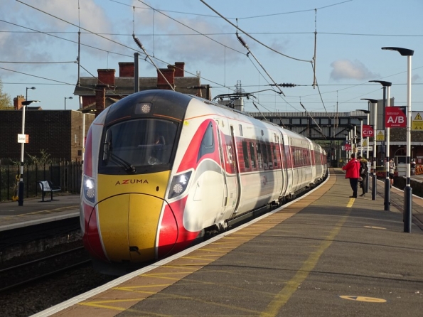 LNER Azuma at Grantham railway station