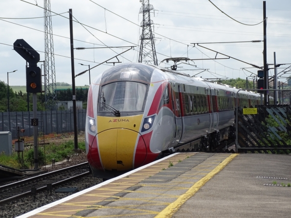 LNER Azuma at Grantham railway station