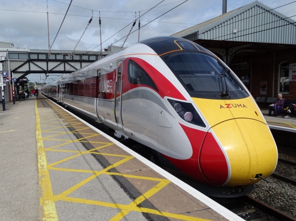 LNER Azuma at Grantham railway station