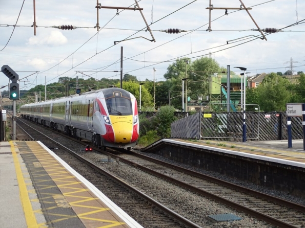 LNER Azuma at Grantham railway station