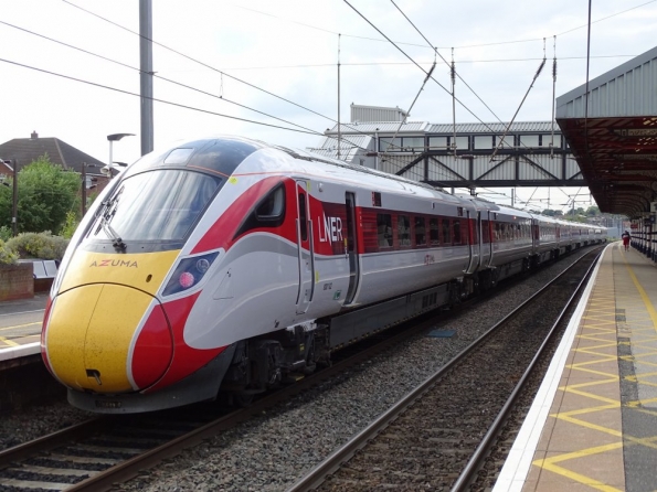 LNER Azuma at Grantham railway station