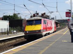 Farewell LNER 91108 at Grantham railway station