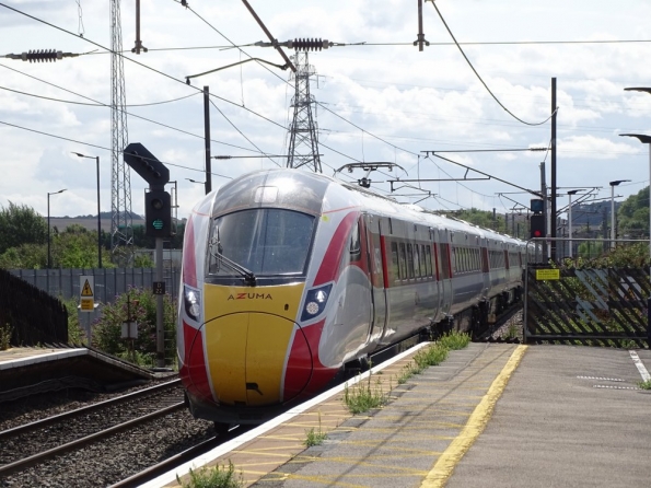 LNER Class 800 Azuma 800104 at Grantham railway station