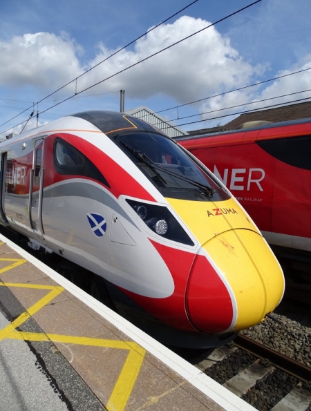 LNER Class 800 Azuma 800104 at Grantham railway station