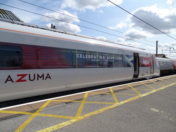 LNER Class 800 Azuma 800104 at Grantham railway station