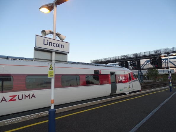 LNER Azuma at Lincoln railway station