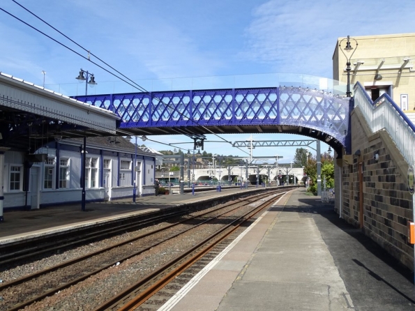 Refurbished bridge at Stirling railway station