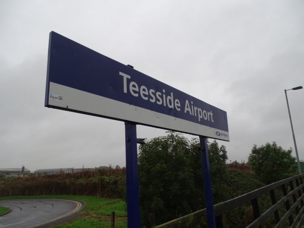 Teesside Airport railway station