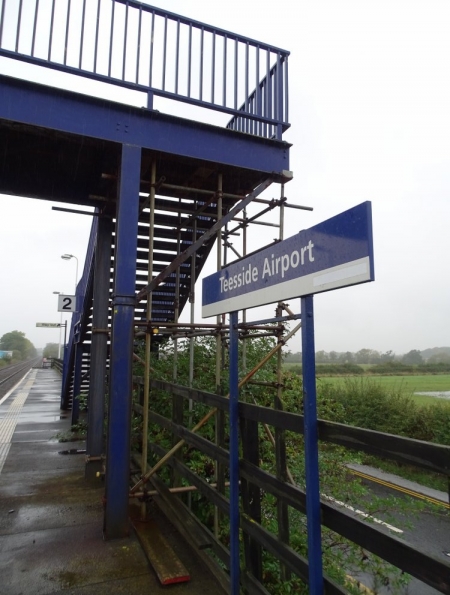 Teesside Airport railway station