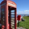 Red telephone box at Toward