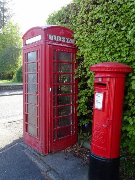 Red telephone box at Killearn