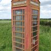 Red telephone box at Westby