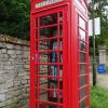 Red telephone box at Irnham