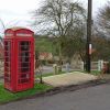 Red telephone boxes