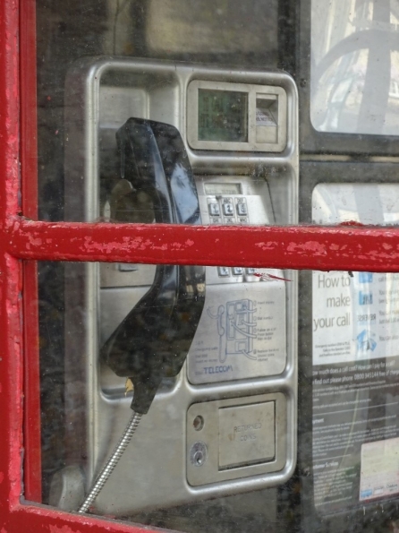 Red telephone box at Market Overton