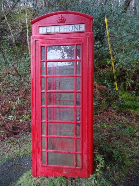 Red telephone box at Rowardennan