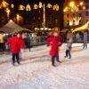 Ice skating on George Square