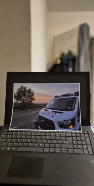 Tesco van (my photo), printed off with my EPSON EcoTank ET-2876 All-in-One Wireless Inkjet Printer