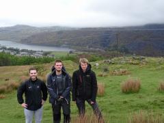 Start of climbing Snowdon with James and Shaun